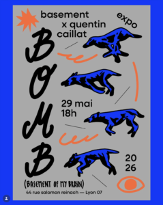 Exposition "Basement of my brain" de Quentin Caillat au Basement